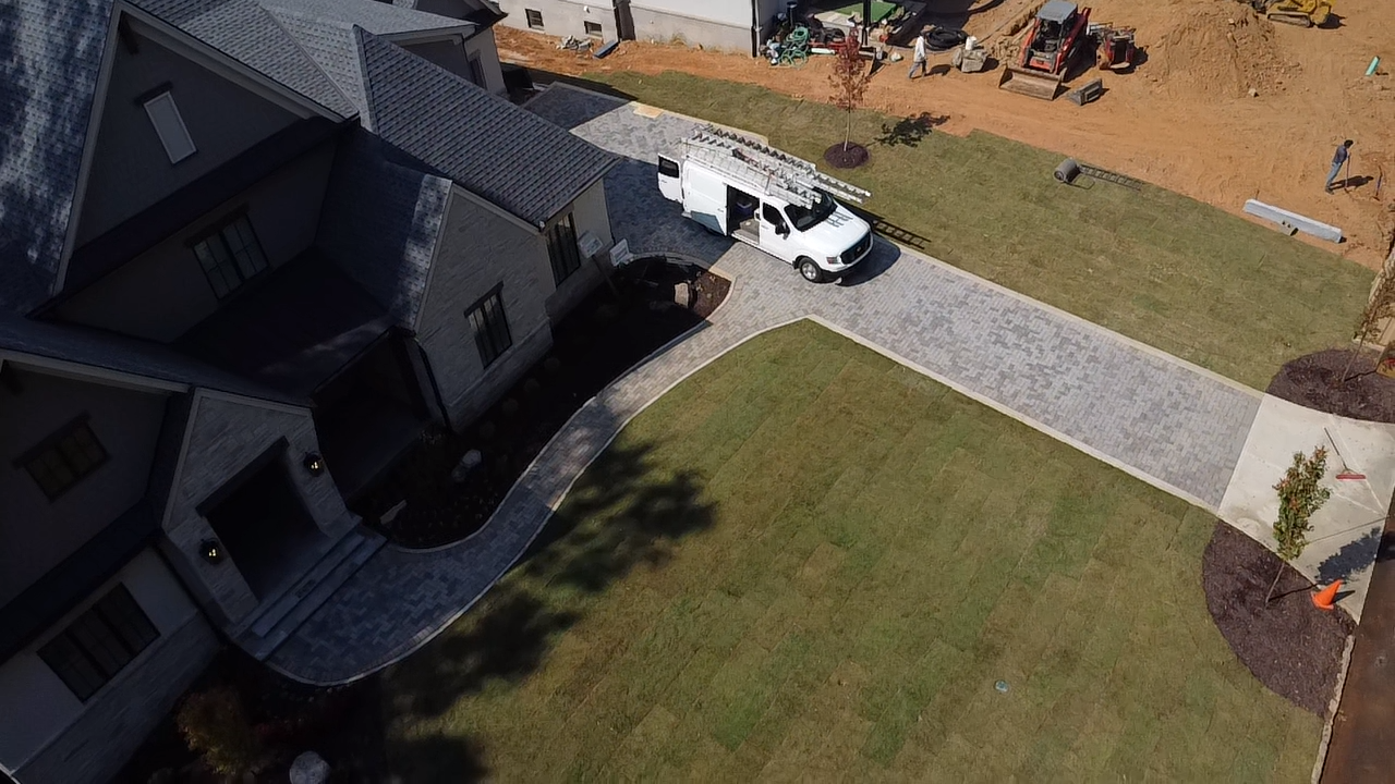 Paver Driveway Install